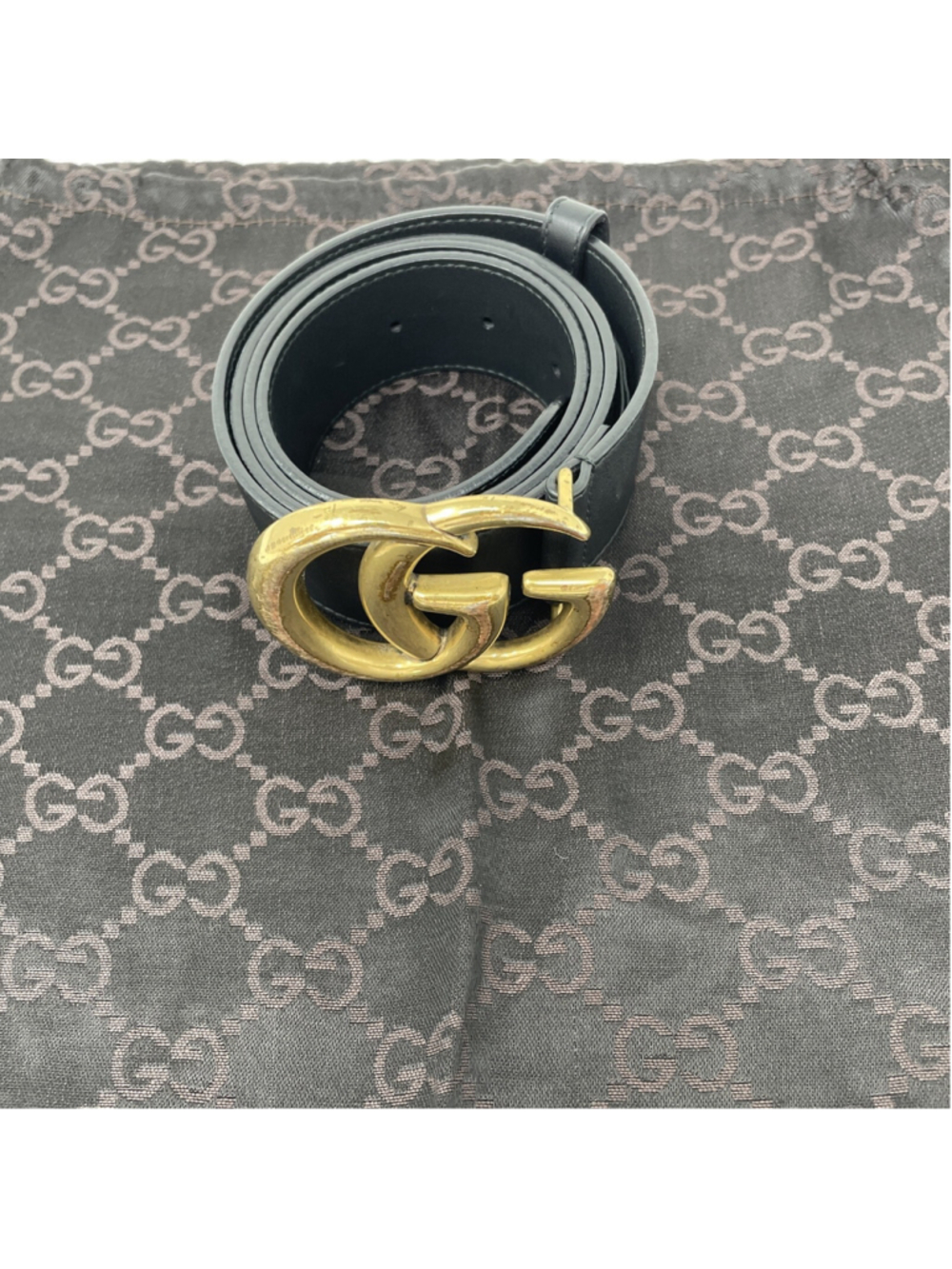 gucci BELT GG size 90 black leather - Picture 2 of 5